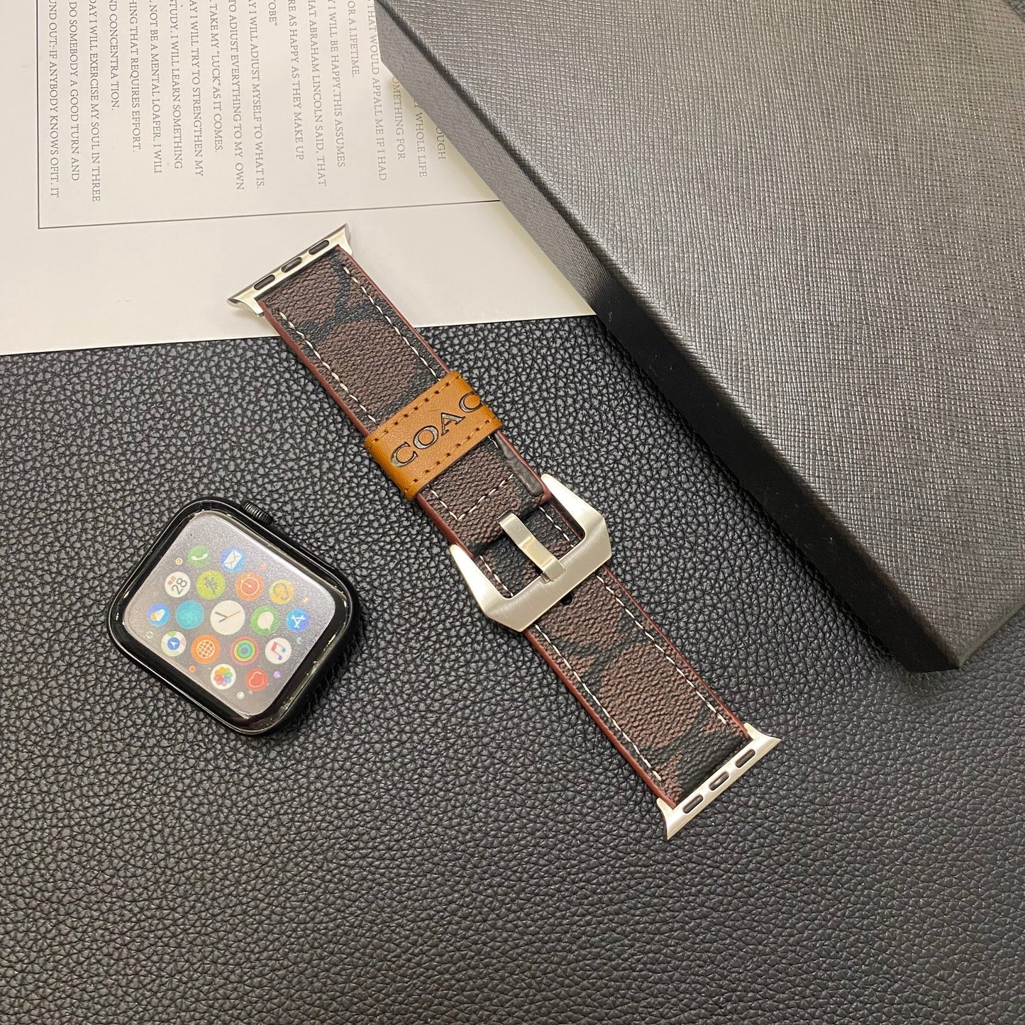 Coa-Dark brown Watch Band
