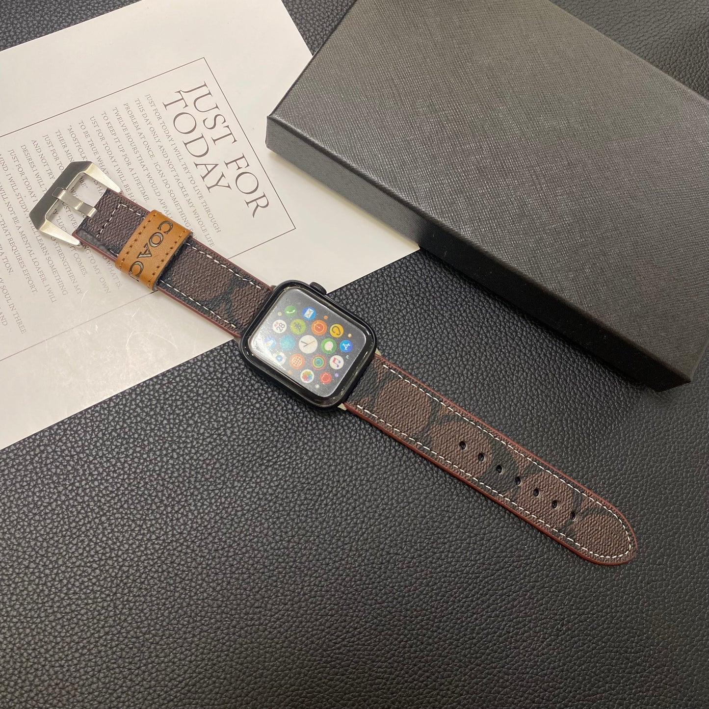 Coa-Dark brown Watch Band